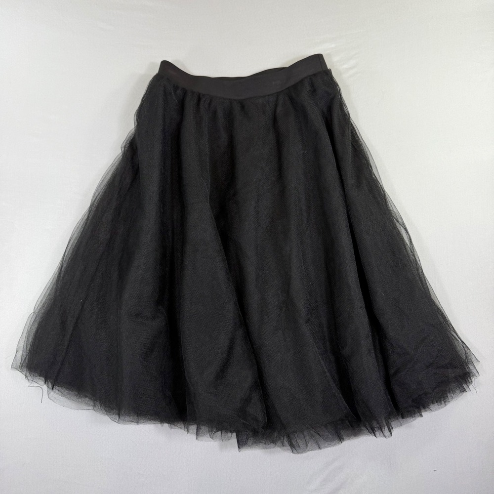 Black Tulle Skirt Small Ballerina Style Witchy Goth Dark Academia Romantic Mesh
